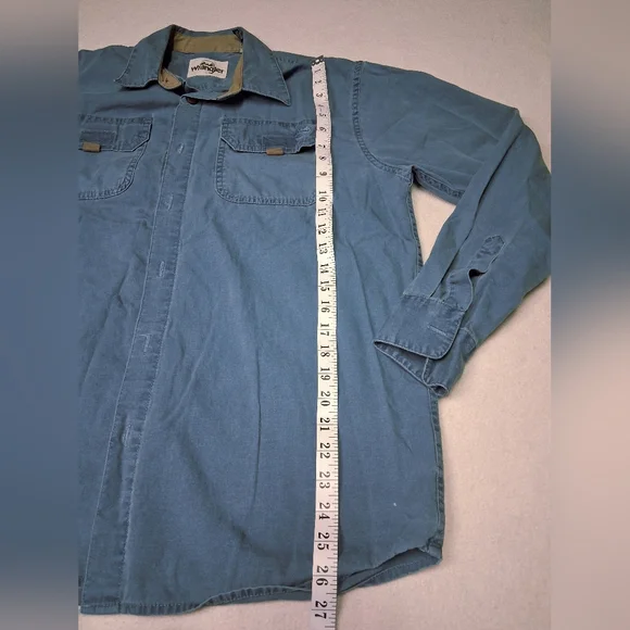 Wrangler Men's Denim Blue Casual Shirt - Picture 9 of 11